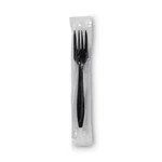 Dixie? Individually Wrapped Heavyweight Utensils, Fork, Plastic, Black, 1000/CAR. Fixed Price $88.29.