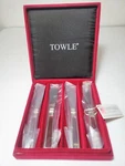 Towle Stainless Steel Enamel Cheese Spreaders (set Of Four). Fixed Price $12.00.