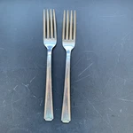 2 Atlas Stainless Flatware AAS3 Dinner Fork Mcm Usa Lot Of Vintage Kitchen. Fixed Price $7.96.