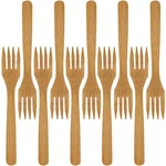 Bamboomn Dinner Fork 8" 30 And 100 Piece. Fixed Price $12.88.