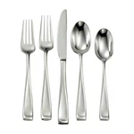 Lenox Oneida Moda Stainless Steel 65-PIECE Flatware Set, Service For 12, Silver. Fixed Price $169.99.
