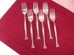 Set Of Riviera RIF16 Salad Forks Stainless Steel Flatware 5/8". Fixed Price $25.29.