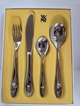 Wmf Kinderbesteck Peanuts 4-PIECE Cromargan Stainless Steel Flatware Set. Fixed Price $129.98.