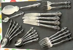 22 Pc Manor House Stainless Flatware Japan MHO32 Rare Floral Pierced Vntg. Fixed Price $49.99.
