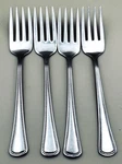 4 Oneida Needlepoint Beaded Artistry Salad Forks Stainless Steel. Fixed Price $14.99.