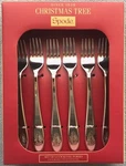 Spode Christmas Tree (set Of 6) Forks, 18/10 Stainless Brand New. Fixed Price $17.95.