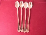 Set Of Iced Teaspoons Wallace 18/10 Stainless WAS140 Pattern 7 3/4". Fixed Price $50.79.