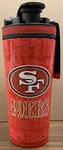 San Francisco 49ERS Logo 26OZ 4D Stainless Steel Ice Shaker Bottle W/handle. Fixed Price $48.00.
