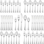 40 Silverware Set Service For 8,PREMIUM Stainless Pieces,. Fixed Price $33.11.
