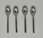 Oneida Shaker Set Of 4 Teaspoons 6 3/8" - All Glossy Handle. Fixed Price $14.99.