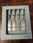William Morris Set Of Four Knives Cheese/butter Strawberry Thief. Fixed Price $29.99.