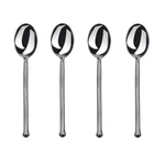 Gourmet Settings Exotique Platinum 18/10 Stainless Teaspoon (set Of Four). Fixed Price $32.99.