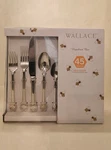 Wallace Napoleon Bee 45 Piece 18/10 Stainless Steel Flatware Set Brand New. Fixed Price $189.99.