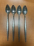 4 X Community Oneida Venetia Flatware Stainless Lot Iced Tea Long Spoons. Fixed Price $9.07.