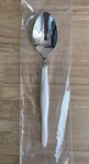 Cutco Flatware Soup Spoon 1553W Pearl Handle Glossy White Discontinued, 8". Fixed Price $84.99.