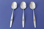 Lot 3 Amefa Holland Stainless Soup Spoons. Fixed Price $7.99.