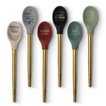 Krumbs Kitchen Elements Collection Silicone Spoon, With Metallic Gold Handle. Fixed Price $8.99.