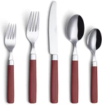 Annova Silverware Set Stainless Steel Colorful Tableware Kitchen Flatware Ut. Fixed Price $37.01.