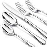 Nice Kitchen Silverware Set, 40 Piece Stainless Steel Cutlery Sets For 8, Hea.... Fixed Price $81.69.