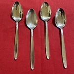 Set 4 Montgomery Ward MWD8 Floral Teaspoons 6.25" Japan Stainless Replacement. Fixed Price $9.92.