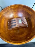 Lipper International Cherry Finish Salad Bowl & Hands 3-PIECE Set, 13.75". Fixed Price $47.84.