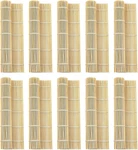 Leefone 10 Pcs 9.5" X Natural Bamboo Sushi Rolling Mat. Fixed Price $19.95.