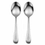 Oneida Sand Dune Glossy 2 Serving Spoons - All Handle. Fixed Price $12.99.