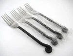 Pier PII11 Coiled Handle 4 Dinner Forks 18/8 Stainless Steel Flatware. Fixed Price $79.00.