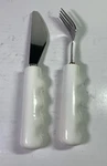 Rose Health Care Weighted Cutlery Arthritis 8OZ Knife And Fork 3210. Fixed Price $22.00.