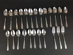 24 Pcs Vintage Washington Forge WAF3 Atomic Star Stainless Flatware Usa Spoons. Fixed Price $19.99.