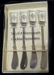 New Mango Moon Monogram Initial "w" Cocktail Spreaders Set Of 4 Lucite Metal 6". Fixed Price $12.99.