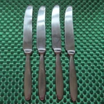 Hampton Silversmiths Bistro Satin Dinner Knives Set Lot Of 4 Stainless 18/0 Vtg. Fixed Price $19.99.