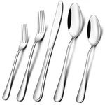 Wildone Silverware Set, Stainless Steel Flatware 20-PIECE,. Fixed Price $23.99.