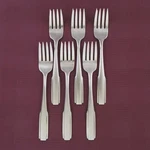 Oneida Satin Fremont Set Of 6 Salad Forks Stainless Steel Flatware Silverware. Fixed Price $24.95.