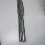 Acopa Petra 18/8 Distressed Stainless Steel Heavy Weight Dinner Knives (4). Fixed Price $22.00.
