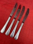 4 Libbey Stainless Silverware Glossy Flat Handle Master Dinner Knife LYF10. Fixed Price $16.96.