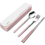 Devico Travel Utensils, 18/8 Stainless Steel 4PCS Cutlery Set Portable Camp Reus. Fixed Price $23.00.