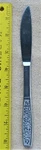 Customcraft Stainless CUS10 Dinner Knife Serrated One Side Floral Handle. Fixed Price $6.95.