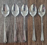 Orleans Silver ORL31 Stainless Korea Lot Of 5 Tablespoons Scroll Fan. Fixed Price $10.39.
