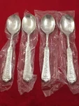 International INS249 Silverplate 4-TEASPOONS 6" Unused Flatware. Fixed Price $22.99.