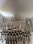 Oneida Community Cantata 63 Pc Stainless Flatware Set Service For 12 Mcm. Fixed Price $279.99.
