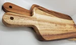 Pair Bloomingville Wood Cutting Boards Bread Cheese Platters Lollipop Handle 16". Fixed Price $33.99.