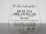 Christofle Beebee Silver Plated 2-PIECE Kid's Flatware Set #0082314 Brand Nib Fs. Fixed Price $340.00.