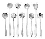 9 Pcs Flower Coffee Teaspoon Set Esrise Stainless Steel Dessert. Fixed Price $13.96.