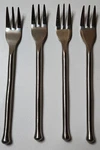 Gourmet Settings Exotique Platinum 18/10 Stainless Cocktail Fork (set Of Four). Fixed Price $24.99.