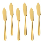 Bisda Stainless Steel Cheese Dessert Knives, Set Of 6, Breakfast Butter Gold. Fixed Price $10.44.