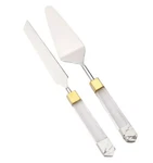 Classic Touch Stainless Steel Cake Servers With Acrylic Handles G14119. Fixed Price $57.79.
