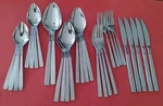 31PC Continental CSS21 Stainless Forks Spoon Knives Japan Free Ship Neck Design. Fixed Price $45.00.