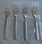 4-ONEIDA Satin Easton Salad Forks Stainless Flatware Set Of New!. Fixed Price $58.00.