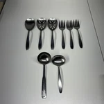 Imperial Usa Serving Utensil Set 8 Pc Stainless Steel IM145 - Vguc. Fixed Price $24.99.